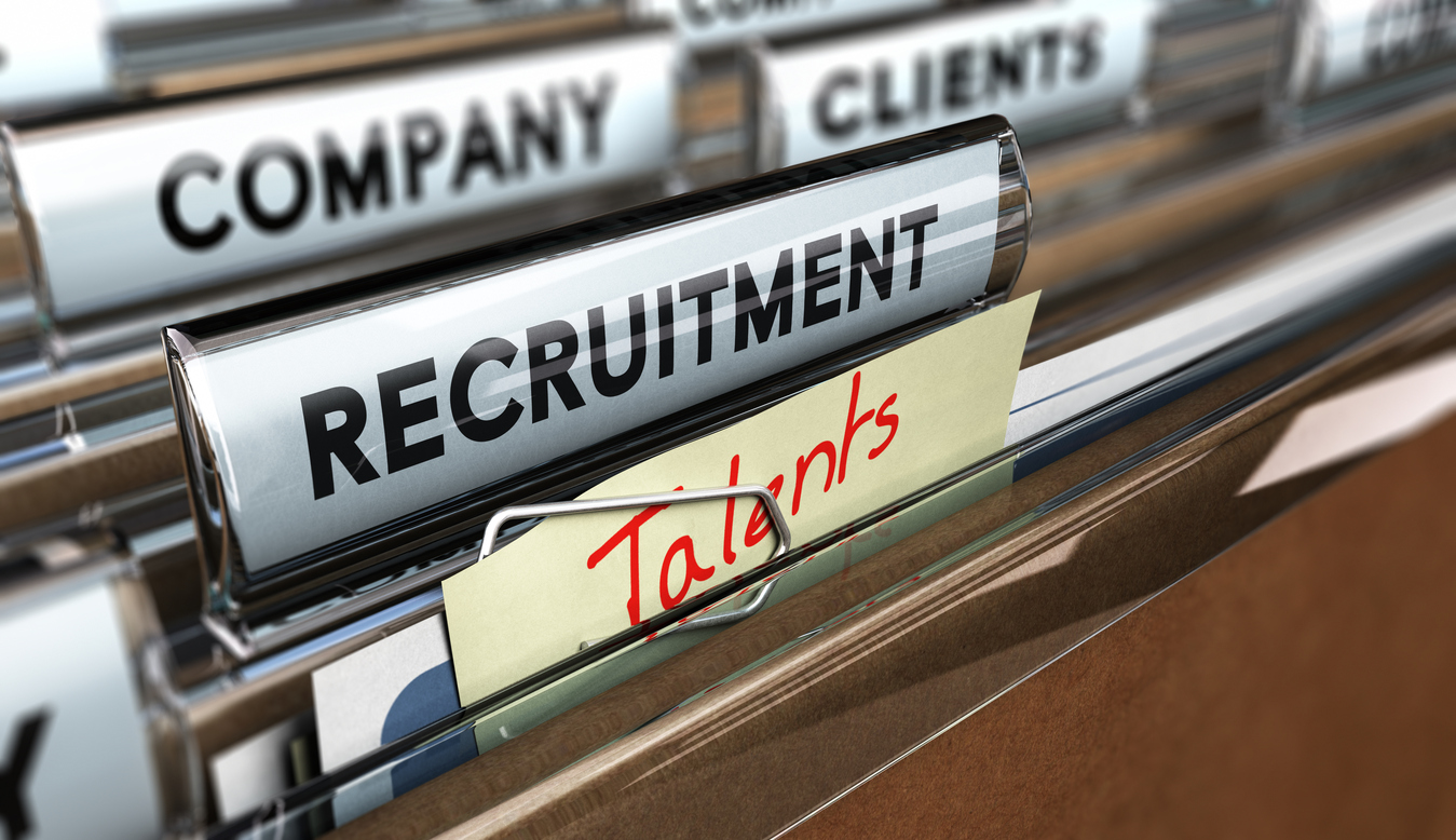 File tab for talents among recruitment, company, and clients