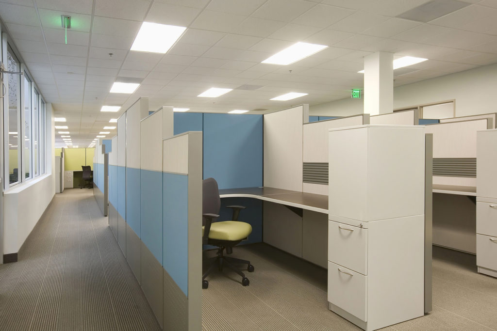 san diego office cubicle blue green gray remodel contemporary design
