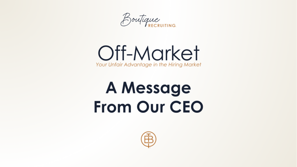 Boutique Recruiting Announces Rebrand Reflecting Leadership in Elite Talent Acquisition