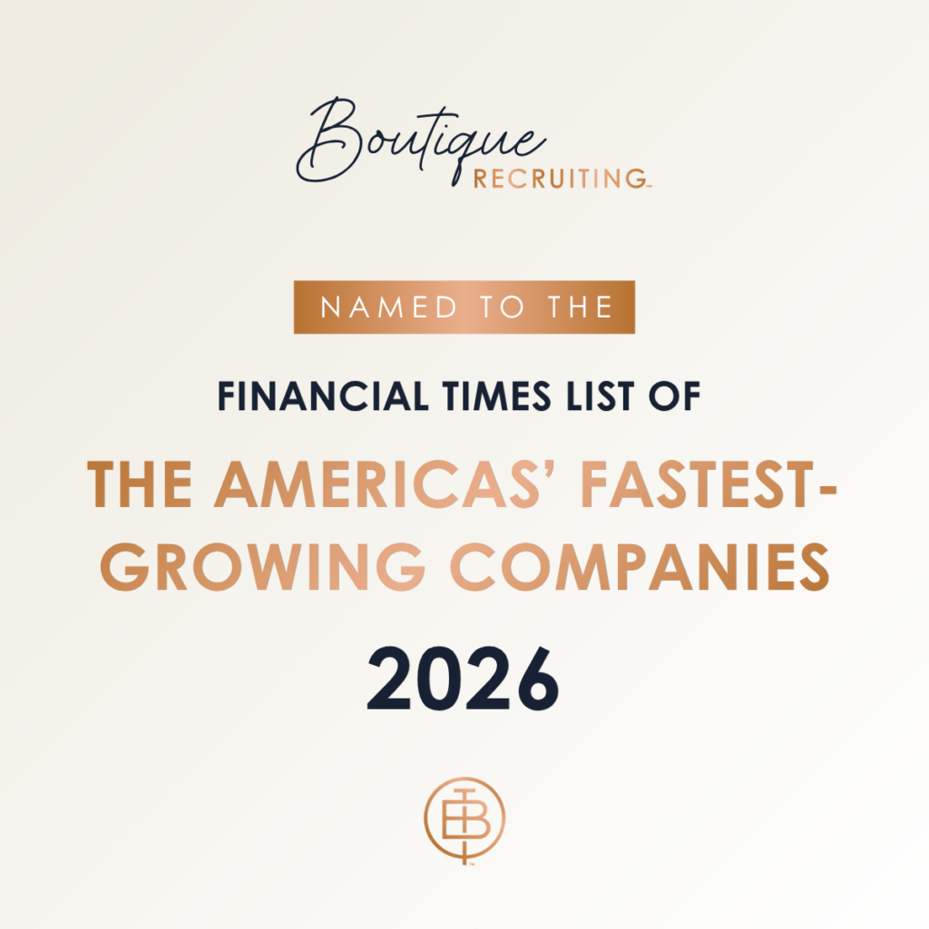 Boutique Recruiting Named to Financial Times List of The Americas’ Fastest-Growing Companies 2026
